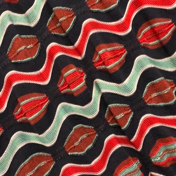 Missoni midi knit dress - red, navy, teal - Picture 3 of 4